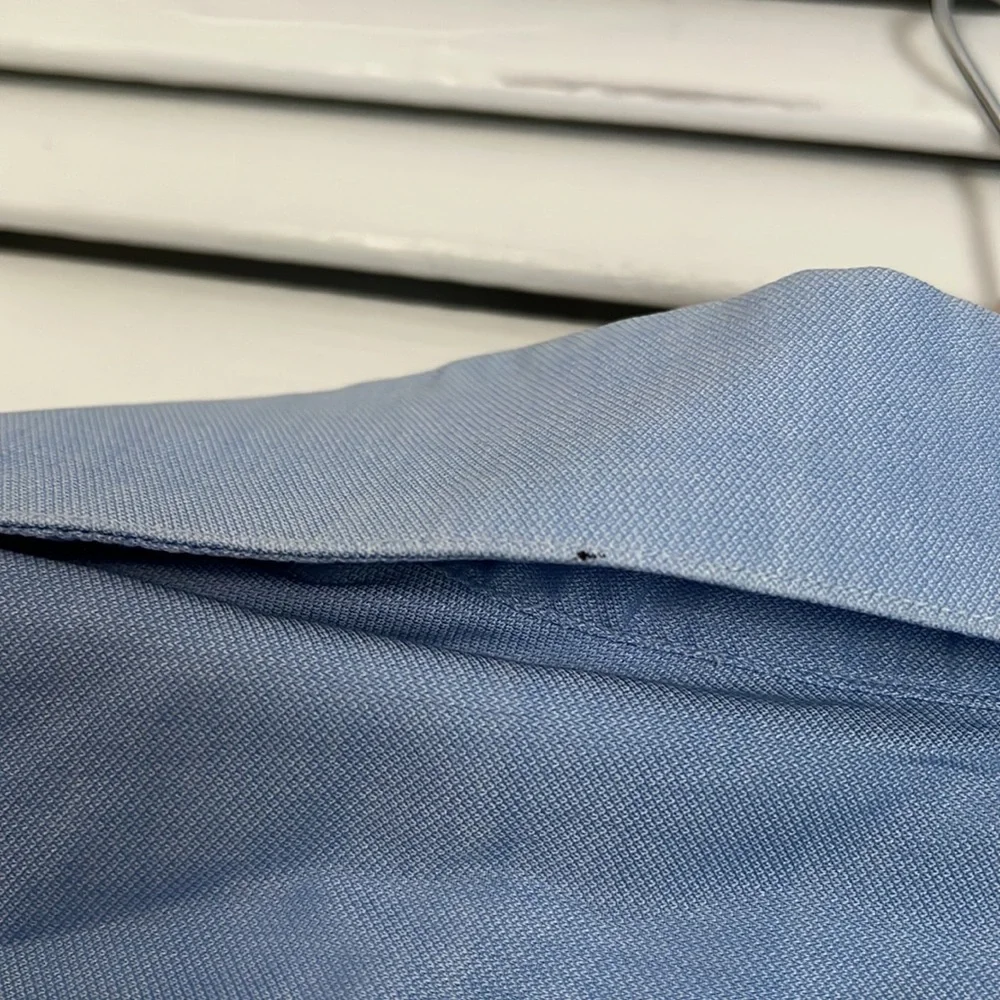 John Varvatos Star U.S.A. slim fit blue stretch cotton dress shirt sz 15 32/33